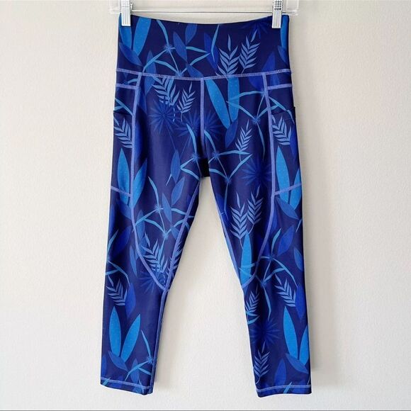 Zyia Active Azul Paradise Pocket Light n Tight Hi-Rise Capri Leggings 20” 14/16 - Picture 2 of 10